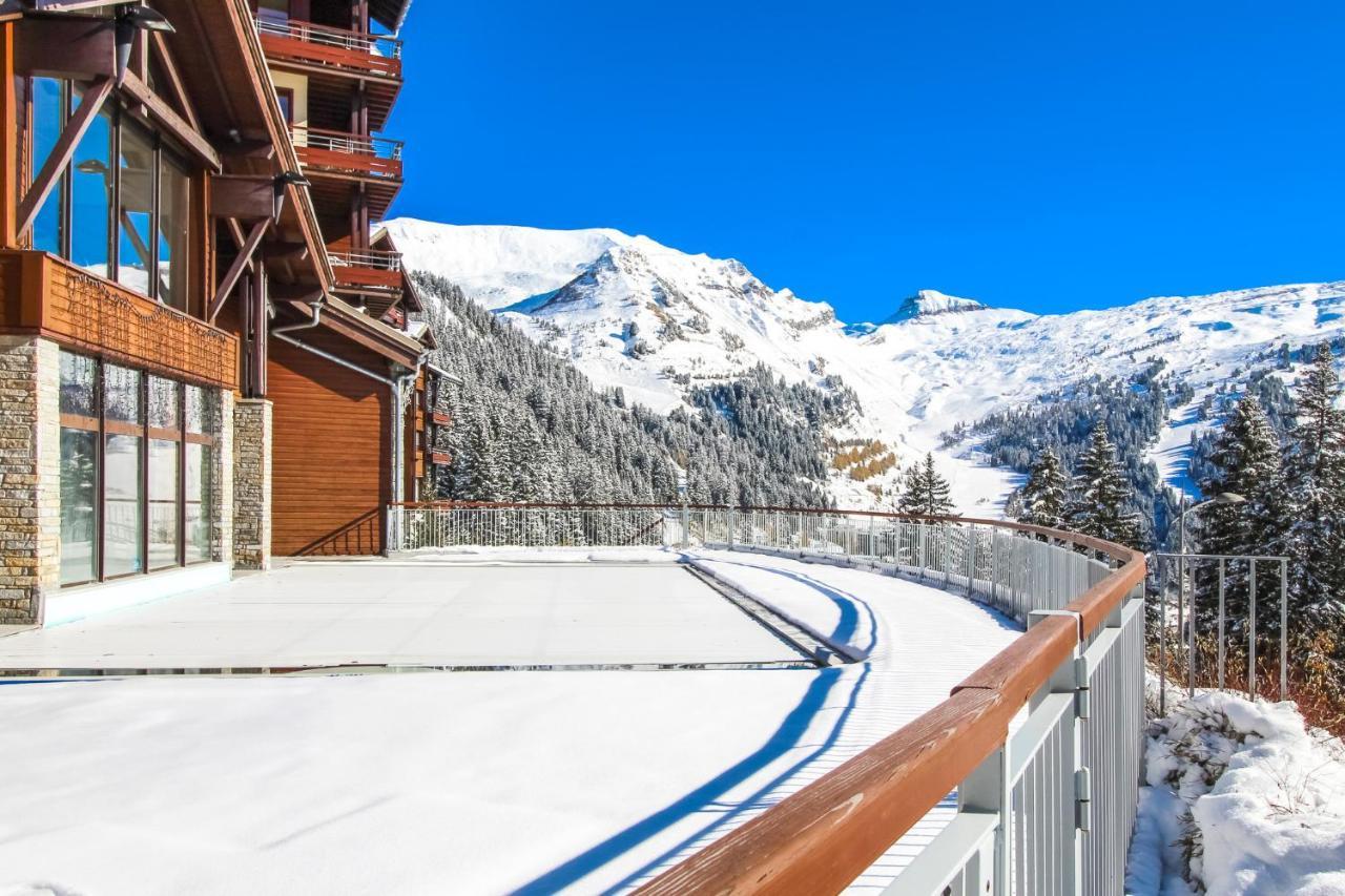 South Facing 2-Bed Apartment With Fireplace, Terrasses Deos Flaine Exterior foto